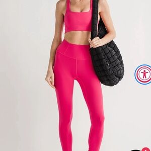 Free People Pink Leggings